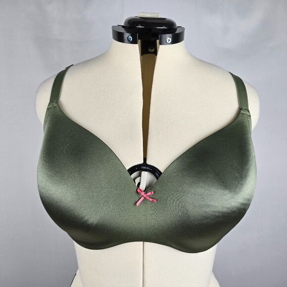 Cacique Bra Women's 40F Underwired Back Closure Padded Full Coverage Sage Green - Picture 8 of 8